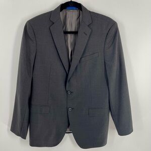 Blujacket Tanner Model Grey 100% Wool Fully Lined Pockets 42S Sport Coat Jacket